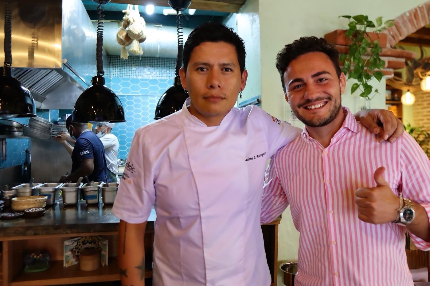 With Jaime Rodríguez, chef at Celele · Cartagena