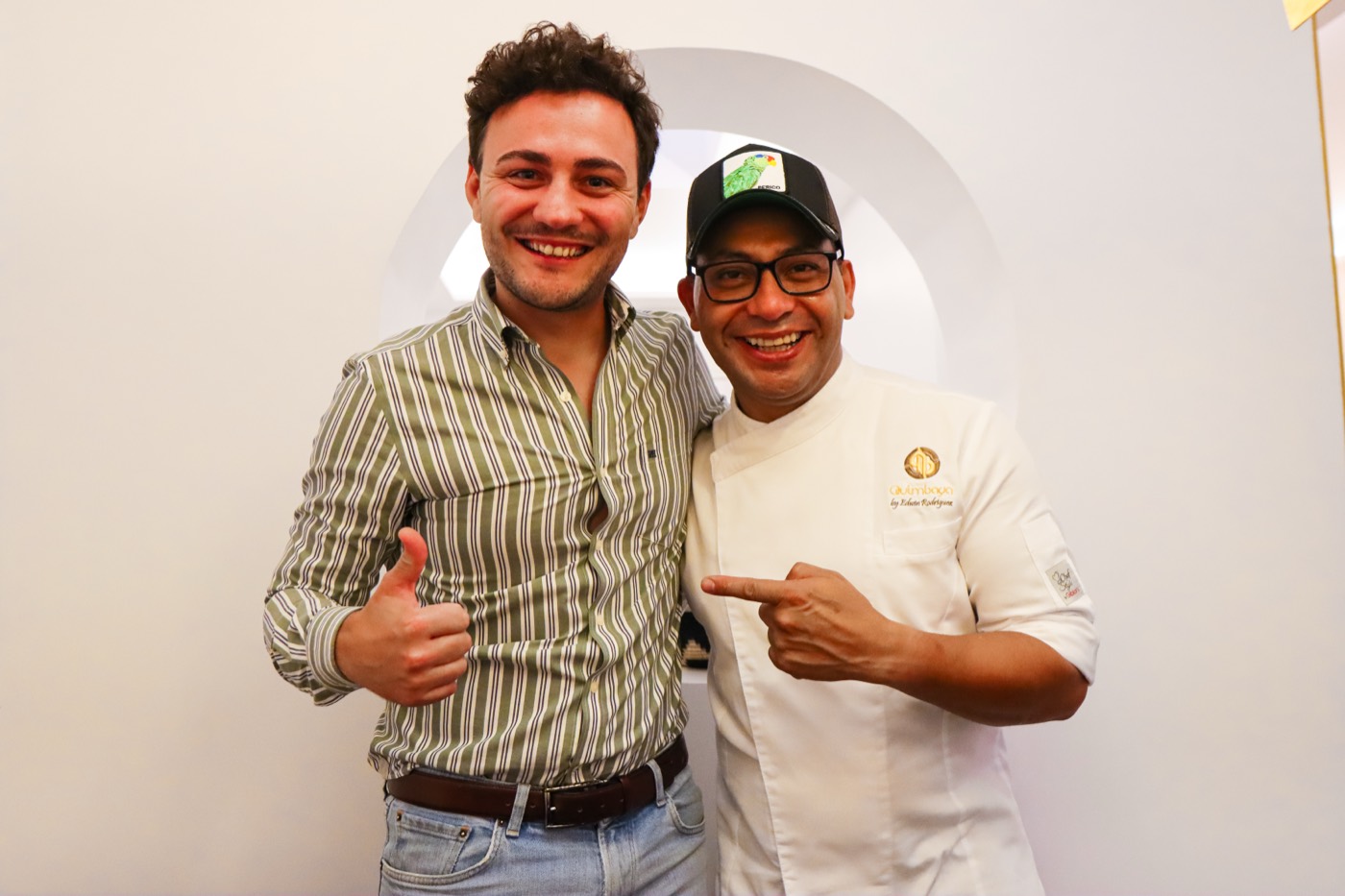 With Edwin Rodríguez, chef at Quimbaya · Madrid
